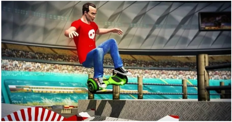 Bildschirmfoto aus dem Spiel Hoverboard Stunts Hero