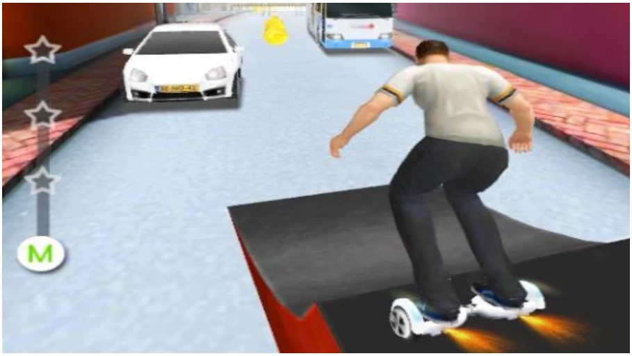 Bildschirmfoto aus dem Spiel Hoverboard Surfers 3D